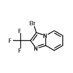 结构式 CAS# 503172-42-7, 3-溴-2-(三氟甲基)咪唑并[1,2-a]吡啶