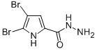 structure of CAS# 50371-65-8, 4,5-Dibromo-1H-Pyrrole-2-Carbohydrazide;Zinc03883297;10X-0703