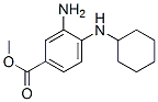 structure of CAS# 503859-27-6, 3-Amino-4-(Cyclohexylamino) Benzoic Acid Methyl Ester;Benzoic Acid, 3-Amino-4-(Cyclohexylamino)-,Methyl Ester;3-AMINO-4-(CYCLOHEXYLAMINO) BENZOIC ACID METHYL ESTER