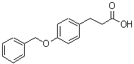 structure of CAS# 50463-48-4, 3-[4-(Benzyloxy)Phenyl]Propionic Acid