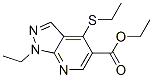 CAS#: 50476-43-2， 1-Ethyl-4-(Ethylthio)-1H-Pyrazolo(3,4-b)Pyridine-5-Carboxylic Acid Ethyl Ester