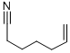 structure of CAS# 5048-25-9, 6-Heptenenitrile;6-HEPTENENITRILE;6-Cyano-1-Hexene