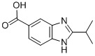 结构式 CAS# 505078-93-3, 2-异丙基-1H-苯并咪唑-5-羧酸