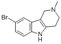 structure of CAS# 5055-01-6, 8-Bromo-2-Methyl-2,3,4,5-Tetrahydro-1H-Pyrido[4,3-b]Indole;Stock1n-24276;6-Bromo-3-Methyl-1,2,3,4-Tetrahydro-.Gamma.-Carboline;1H-Pyrido(4,3-B)Indole, 2,3,4,5-Tetrahydro-8-Bromo-2-Methyl-