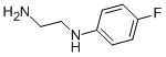 structure of CAS# 50622-51-0, N-(4-Fluorophenyl)Ethylenediamine;2-Aminoethyl-(4-Fluorophenyl)Amine;N-(4-Fluorophenyl)Ethylenediamine