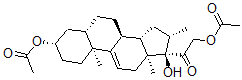 CAS#: 50633-44-8， 16beta-Methyl-5alpha-delta 9(11)-Pregnene-3beta,17alpha,21-Triol-20-One-3beta,21-Diacetate