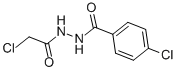 structure of CAS# 50677-27-5, 4-Chloro-N'-(2-Chloroacetyl)Benzenecarbohydrazide;4-Chloro-N'-(2-Chloro-1-Oxoethyl)Benzohydrazide;4-Chloro-N'-(2-Chloroethanoyl)Benzohydrazide;Zinc00153384