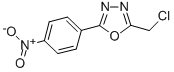 structure of CAS# 50677-30-0, 2-(Chloromethyl)-5-(4-Nitrophenyl)-1,3,4-Oxadiazole;12Y-0833;2-Chloromethyl-5-(4-Nitro-Phenyl)-[1,3,4]Oxadiazole;Bas 01940668
