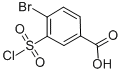 structure of CAS# 50803-23-1, 4-Bromo-3-Chlorosulfonyl-Benzoic Acid;4-BROMO-3-CHLOROSULFONYL-BENZOIC ACID