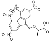 CAS#: 50874-31-2， (-)-alpha-(2,4,5,7-Tetranitro-9-Fluorenylideneaminoxy)Propionic Acid