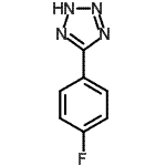 结构式 CAS# 50907-21-6, 5-(4-氟苯基)-2H-四唑
