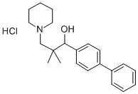 CAS#: 50910-28-6， alpha-(4-Biphenylyl)-beta,beta-Dimethyl-1-Piperidinepropanol Hydrochloride