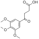 structure of CAS# 5101-00-8, 4-(3,4,5-Trimethoxyphenyl)-4-Oxobutyric Acid;4-Keto-4-(3,4,5-Trimethoxyphenyl)Butyric Acid;Nsc152713