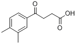 structure of CAS# 51036-98-7, 4-(3,4-Dimethylphenyl)-4-Oxobutanoic Acid;4-(3,4-Dimethylphenyl)-4-Oxo-Butanoate;4-(3,4-Dimethylphenyl)-4-Keto-Butyrate;Zinc01766311