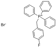 structure of CAS# 51044-11-2, (4-Fluorobenzyl)Triphenylphosphonium Bromide;(4-FLUOROBENZYL)TRIPHENYLPHOSPHONIUM BROMIDE