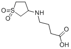 结构式 CAS# 51070-62-3, 4-(1,1-二氧代-四氢-1-噻吩-3-基氨基)-丁酸