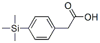 structure of CAS# 5112-65-2, 4-(Trimethylsilyl)Phenylacetic Acid;2-(4-Trimethylsilylphenyl)Ethanoic Acid;Nsc131588