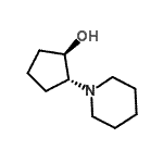 结构式 CAS# 51217-01-7, (1R,2R)-2-(1-哌啶基)环戊烷-1-醇
