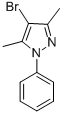 structure of CAS# 51294-75-8, 4-Bromo-3,5-Dimethyl-1-Phenyl-1H-Pyrazole;4-BROMO-3,5-DIMETHYL-1-PHENYL-1H-PYRAZOLE