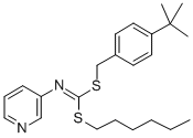 CAS#: 51308-58-8， S-(4-(1,1-Dimethylethyl)Phenyl)Methyl S-Hexyl 3-Pyridinylcarbonimidodithioate