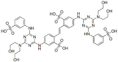 CAS#: 5131-70-4， 2,2'-(1,2-Ethenediyl)Bis[5-[[4-[Bis(2-Hydroxyethyl)Amino]-6-[(3-Sulfophenyl)Amino]-1,3,5-Triazin-2-Yl]Amino]-Benzenesulfonic Acid