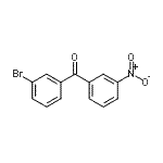 structure of CAS# 51339-38-9, (3-Bromophenyl)(3-Nitrophenyl)Methanone;3-bromo-3'-nitrobenzophenone