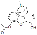 结构式 CAS# 5140-28-3, O(3)-单乙酰吗啡