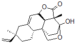 CAS 登录号：51415-08-8， (3S)-8alpha-乙烯基-3a,5abeta,7,8,9,10,10aalpha,10cbeta-八氢-3alpha-羟基-3abeta,8-二甲基-4H-3,10bbeta-乙桥-1H,3H-苯并[h]呋喃并[4,3,2-de]-2-苯并吡喃-4-酮