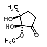 CAS#: 514213-32-2， (2R,3S)-2,3-Dihydroxy-2-Methoxy-3-Methylcyclopentanone