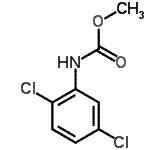structure of CAS# 51422-78-7, Methyl (2,5-Dichlorophenyl)Carbamate;Carbamic acid, (2,5-dichlorophenyl)-, methyl ester;methyl (2,5-dichlorophenyl)carbamate;Methyl 2,5-dichlorophenylcarbamate