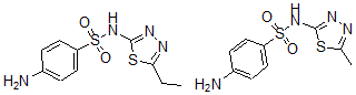 CAS#: 51484-73-2， 4-Amino-N-(5-ethyl-1,3,4-thiadiazol-2-yl)benzenesulfonamide mixt. with 4-amino-N-(5-methyl-1,3,4-thiadiazol-2-yl)benzenesulfonamide