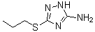 structure of CAS# 51493-17-5, 3-(Propylsulfanyl)-1H-1,2,4-Triazol-5-Amine;3-(propylsulfanyl)-1H-1,2,4-triazol-5-amine;3-(propylthio)-1H-1,2,4-triazol-5-amine;5-(propylthio)-4H-1,2,4-triazol-3-amine