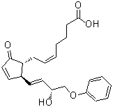 CAS 登录号：51639-10-2， (5Z)-7-{(1R,2S)-2-[(3R)-3-羟基-4-苯氧基-1-丁烯-1-基]-5-氧代-3-环戊烯-1-基}-5-庚烯酸