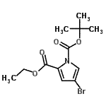 CAS 登录号：516465-80-8， 2-乙基1-(2-甲基-2-丙基)4-溴-1H-吡咯-1,2-二羧酸酯