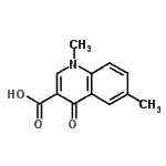 结构式 CAS# 51726-43-3, 1,6-二甲基-4-氧代-1,4-二氢-3-喹啉羧酸