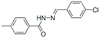 structure of CAS# 51771-25-6, p-Toluic Acid N2-(4-Chlorobenzylidene) Hydrazide;N-[(4-Chlorophenyl)Methyleneamino]-4-Methyl-Benzamide;N-[(4-Chlorophenyl)Methyleneamino]-4-Methylbenzamide;N-[(4-Chlorobenzylidene)Amino]-4-Methyl-Benzamide