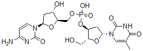 CAS#: 5178-19-8， [(2R,3S,5R)-5-(4-Amino-2-Oxopyrimidin-1-Yl)-3-Hydroxyoxolan-2-Yl]Methyl [(2R,3S,5R)-2-(Hydroxymethyl)-5-(5-Methyl-2,4-Dioxopyrimidin-1-Yl)Oxolan-3-Yl] Hydrogen Phosphate