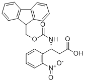 结构式 CAS# 517905-93-0, 芴甲氧羰基-(R)-3-氨基-3-(2-硝基-苯基)-丙酸
