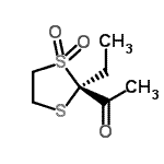 CAS#: 519059-47-3， 1-[(2S)-2-Ethyl-1,1-Dioxido-1,3-Dithiolan-2-Yl]Ethanone