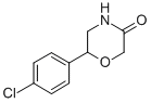 structure of CAS# 5196-95-2, 6-(4-Chlorophenyl)-3-Morpholinone;(6R)-6-(4-Chlorophenyl)-3-Morpholinone;Zinc03883318