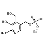CAS#: 51989-45-8， Sodium S-{[5-Hydroxy-4-(Hydroxymethyl)-6-Methyl-3-Pyridinyl]Methyl} Hydrogen Phosphorothioate
