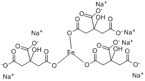 CAS#: 52031-09-1， 2-Hydroxy-1,2,3-Propanetricarboxylicacid Iron(3+) Sodium Salt