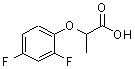结构式 CAS# 52043-21-7, 2-(2,4-二氟苯氧基)丙酸