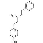 CAS#: 52059-47-9， 4-{2-[Methyl(2-Phenylethyl)Amino]Ethyl}Phenol