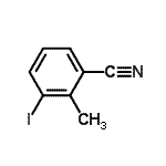 structure of CAS# 52107-66-1, 3-Iodo-2-Methylbenzonitrile;3-Iodo-2-methylbenzonitrile;MFCD09025696