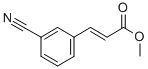 structure of CAS# 52116-81-1, 3-(3-Cyano-Phenyl)-Acrylic Acid Methyl Ester