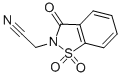 structure of CAS# 52188-12-2, (1,1,3-Trioxo-1,3-Dihydro-1lambda6-Benzo[d]Isothiazol-2-Yl)-Acetonitrile;2-(1,1,3-Triketo-1,2-Benzothiazol-2-Yl)Acetonitrile;2-(1,1,3-Trioxo-1,2-Benzothiazol-2-Yl)Ethanenitrile;Sdccgmls-0065857.P001