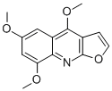 CAS#: 522-19-0， 4,6,8-Trimethoxyfuro[2,3-b]quinoline