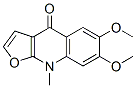 CAS#: 523-15-9， 6,7-Dimethoxy-9-Methylfuro[2,3-b]Quinolin-4(9H)-One