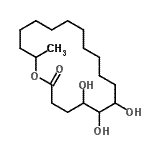 CAS#: 52461-08-2， 5,6,7-Trihydroxy-18-Methyloxacyclooctadecan-2-One